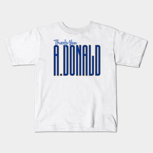 THANK YOU A.DONALD Kids T-Shirt